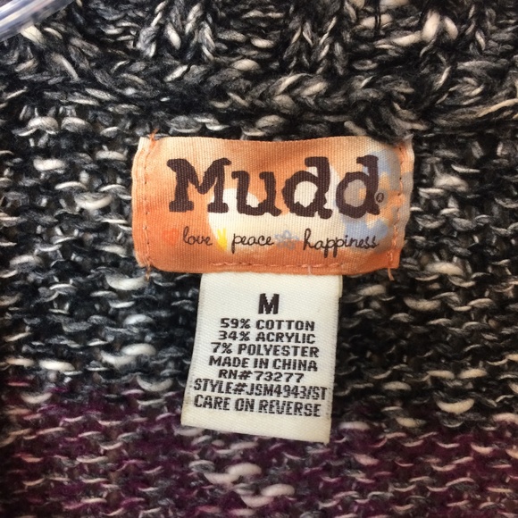 Mudd Button Down Cardigan Sz Med - Picture 2 of 8